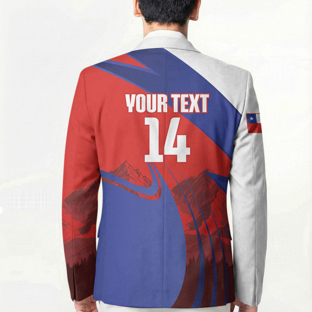 Custom Chile Rugby 2026 Blazer Vamos Los Condores Red Version