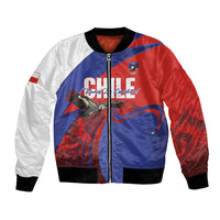 Custom Chile Rugby 2026 Bomber Jacket Vamos Los Condores Red Version
