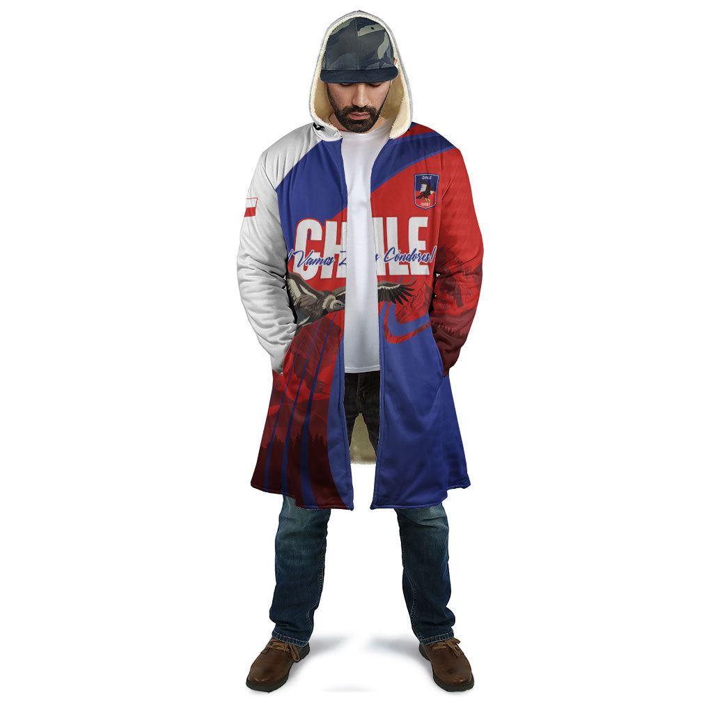 Custom Chile Rugby 2026 Cloak Vamos Los Condores Red Version
