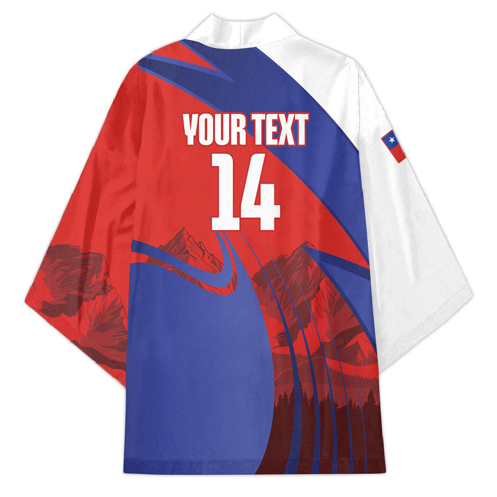 Custom Chile Rugby 2026 Kimono Vamos Los Condores Red Version