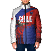 Custom Chile Rugby 2026 Padded Jacket Vamos Los Condores Red Version
