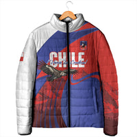 Custom Chile Rugby 2026 Padded Jacket Vamos Los Condores Red Version