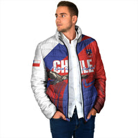 Custom Chile Rugby 2026 Padded Jacket Vamos Los Condores Red Version