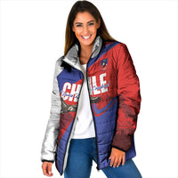 Custom Chile Rugby 2026 Padded Jacket Vamos Los Condores Red Version