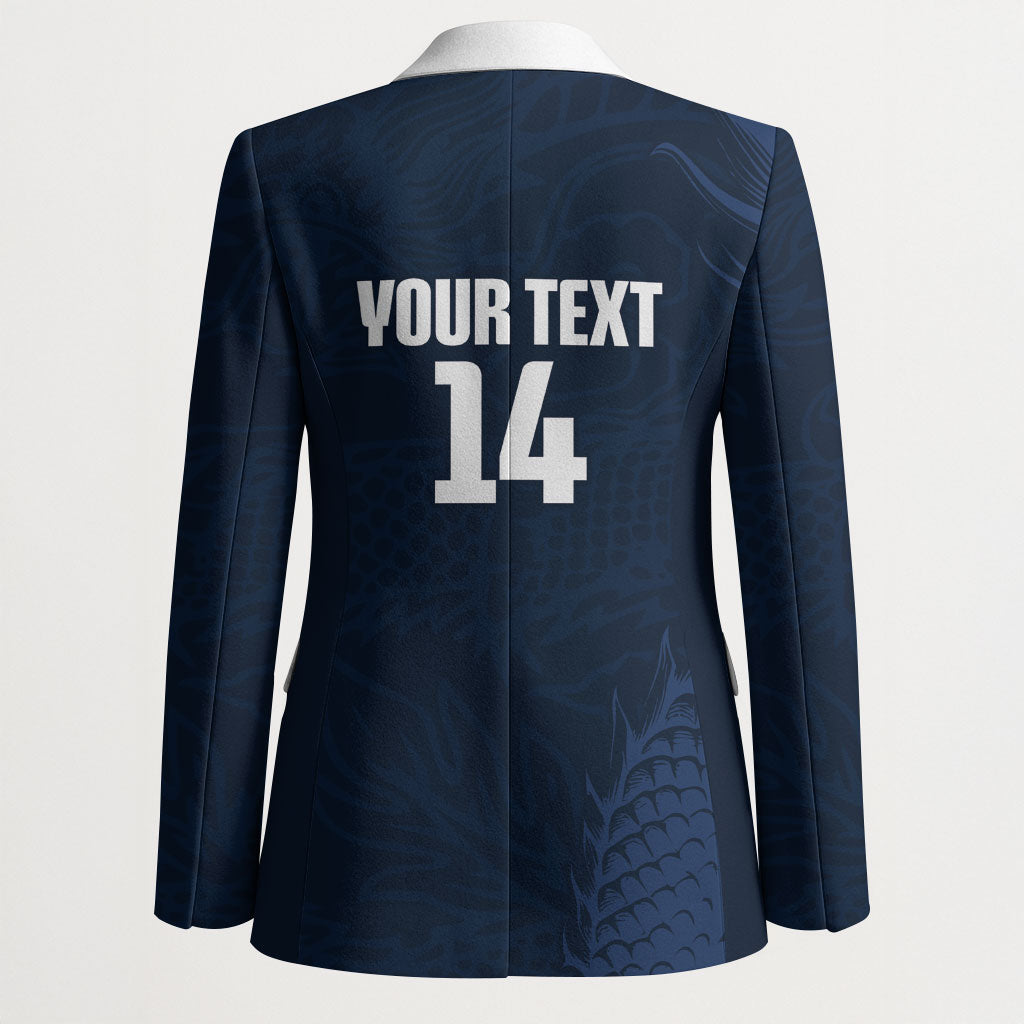 Custom Hong Kong Rugby 2026 Blazer Go Dragon Blue Version