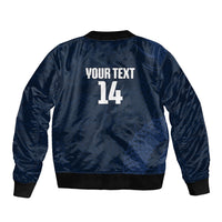 Custom Hong Kong Rugby 2026 Bomber Jacket Go Dragon Blue Version