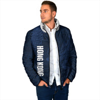 Custom Hong Kong Rugby 2026 Padded Jacket Go Dragon Blue Version