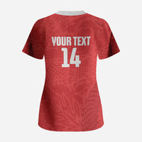 Custom Hong Kong Rugby 2026 Scrub Top Go Dragon Red Version