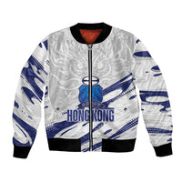 Custom Hong Kong Rugby 2026 Bomber Jacket Go Dragon White Version