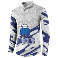 Custom Hong Kong Rugby 2026 Button Sweatshirt Go Dragon White Version