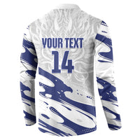 Custom Hong Kong Rugby 2026 Button Sweatshirt Go Dragon White Version