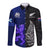 New Zealand and Scotland Rugby Long Sleeve Button Shirt All Black Maori With Thistle Together - Wonder Print Shop