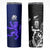 New Zealand and Scotland Rugby Skinny Tumbler All Black Maori With Thistle Together - Wonder Print Shop