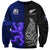 New Zealand and Scotland Rugby Sweatshirt All Black Maori With Thistle Together - Wonder Print Shop