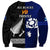 New Zealand and Scotland Rugby Sweatshirt All Black Maori With Thistle Together - Wonder Print Shop