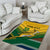 Custom South Africa Rugby Area Rug Springboks Go Champions African Pattern - Wonder Print Shop