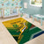 Custom South Africa Rugby Area Rug Springboks Go Champions African Pattern - Wonder Print Shop