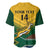 Custom South Africa Rugby Baseball Jersey Springboks Go Champions African Pattern - Wonder Print Shop