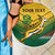 Custom South Africa Rugby Beach Blanket Springboks Go Champions African Pattern - Wonder Print Shop