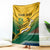 Custom South Africa Rugby Blanket Springboks Go Champions African Pattern