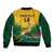 Custom South Africa Rugby Bomber Jacket Springboks Go Champions African Pattern - Wonder Print Shop