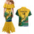 Custom South Africa Rugby Couples Matching Mermaid Dress and Hawaiian Shirt Springboks Go Champions African Pattern - Wonder Print Shop