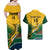 Custom South Africa Rugby Couples Matching Off Shoulder Maxi Dress and Hawaiian Shirt Springboks Go Champions African Pattern - Wonder Print Shop