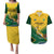 Custom South Africa Rugby Couples Matching Puletasi and Hawaiian Shirt Springboks Go Champions African Pattern - Wonder Print Shop