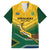 Custom South Africa Rugby Family Matching Long Sleeve Bodycon Dress and Hawaiian Shirt Springboks Go Champions African Pattern - Wonder Print Shop