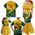 Custom South Africa Rugby Family Matching Mermaid Dress and Hawaiian Shirt Springboks Go Champions African Pattern - Wonder Print Shop