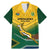 Custom South Africa Rugby Family Matching Mermaid Dress and Hawaiian Shirt Springboks Go Champions African Pattern - Wonder Print Shop