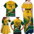 Custom South Africa Rugby Family Matching Off Shoulder Maxi Dress and Hawaiian Shirt Springboks Go Champions African Pattern - Wonder Print Shop