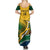 Custom South Africa Rugby Family Matching Summer Maxi Dress and Hawaiian Shirt Springboks Go Champions African Pattern - Wonder Print Shop