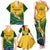 Custom South Africa Rugby Family Matching Tank Maxi Dress and Hawaiian Shirt Springboks Go Champions African Pattern - Wonder Print Shop