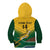 Custom South Africa Rugby Kid Hoodie Springboks Go Champions African Pattern - Wonder Print Shop