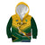 Custom South Africa Rugby Kid Hoodie Springboks Go Champions African Pattern - Wonder Print Shop