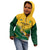 Custom South Africa Rugby Kid Hoodie Springboks Go Champions African Pattern - Wonder Print Shop