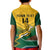 Custom South Africa Rugby Kid Polo Shirt Springboks Go Champions African Pattern - Wonder Print Shop