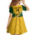 Custom South Africa Rugby Kid Short Sleeve Dress Springboks Go Champions African Pattern - Wonder Print Shop