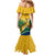 Custom South Africa Rugby Mermaid Dress Springboks Go Champions African Pattern - Wonder Print Shop