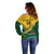 Custom South Africa Rugby Off Shoulder Sweater Springboks Go Champions African Pattern - Wonder Print Shop