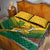 Custom South Africa Rugby Quilt Bed Set Springboks Go Champions African Pattern - Wonder Print Shop