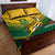 Custom South Africa Rugby Quilt Bed Set Springboks Go Champions African Pattern - Wonder Print Shop