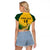 Custom South Africa Rugby Raglan Cropped T Shirt Springboks Go Champions African Pattern - Wonder Print Shop