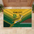 Custom South Africa Rugby Rubber Doormat Springboks Go Champions African Pattern - Wonder Print Shop