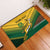 Custom South Africa Rugby Rubber Doormat Springboks Go Champions African Pattern - Wonder Print Shop