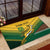 Custom South Africa Rugby Rubber Doormat Springboks Go Champions African Pattern - Wonder Print Shop