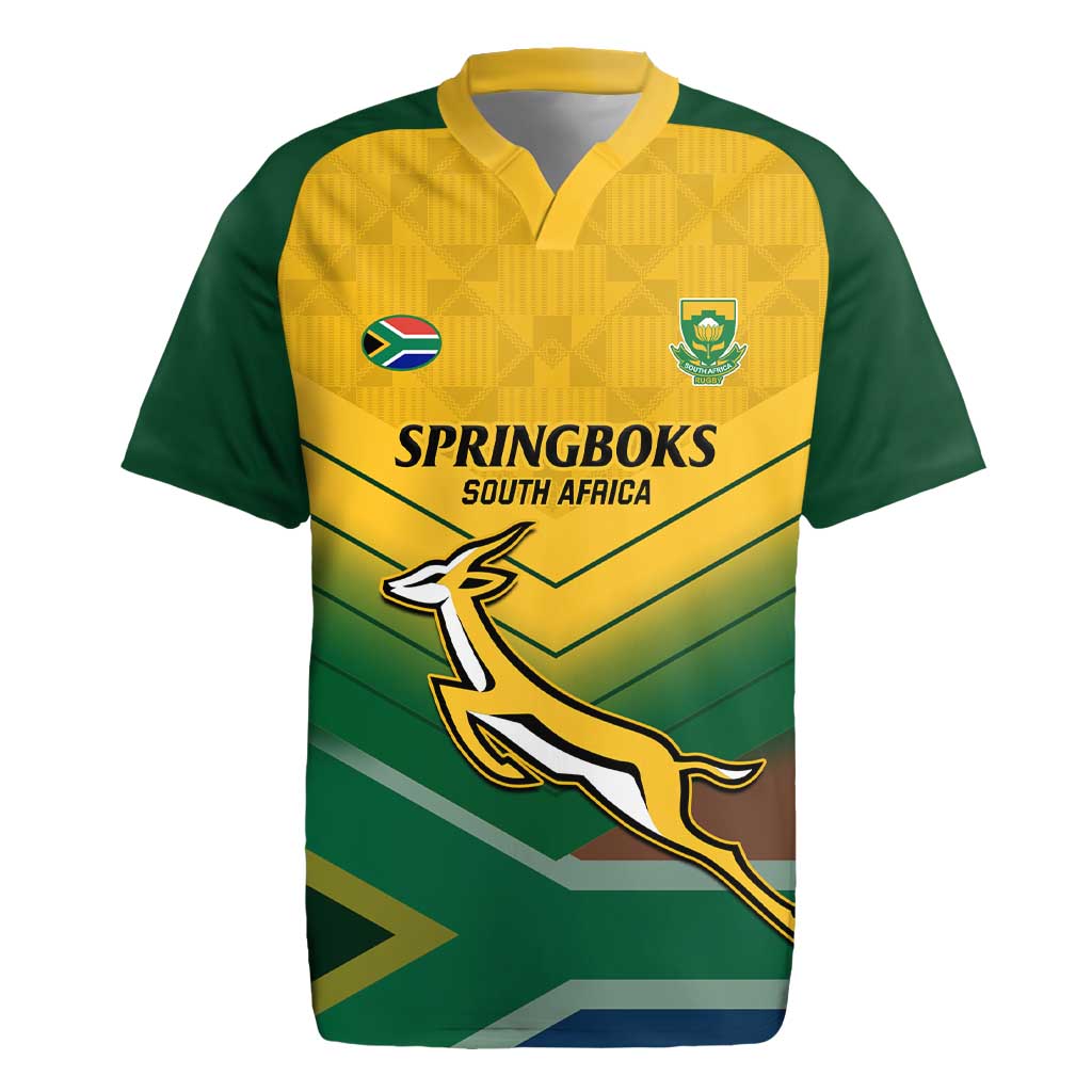 Custom South Africa Rugby Rugby Jersey Springboks Go Champions African Pattern - Wonder Print Shop