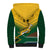 Custom South Africa Rugby Sherpa Hoodie Springboks Go Champions African Pattern - Wonder Print Shop