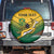 Custom South Africa Rugby Spare Tire Cover Springboks Go Champions African Pattern - Wonder Print Shop